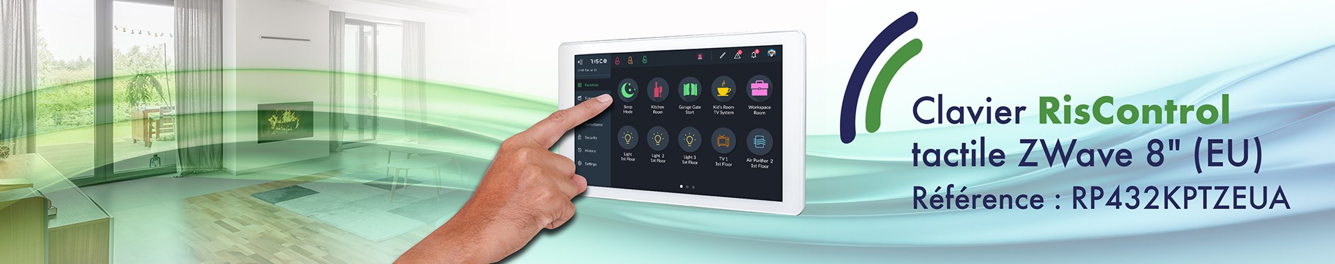 Clavier RisControl tactile ZWave